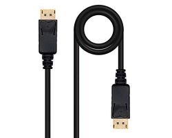 Velocraze Câble displayport - Câble noir de 5 m, de type dp/m à dp/m, idéal pour connecter des appareils vidéo à haute vitesse et de qualité.