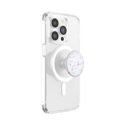 PopSockets: PopGrip Round para MagSafe - Anillo Adaptador para MagSafe Incluido - Soporte y Agarre para Teléfonos Móviles y Carcasas con un Top Intercambiable - Circus Regrind Coco Crème