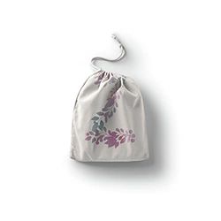 Bonamaison Printed Cotton Produce Bag with Drawstring, Reusable Grocery Bag, Biodegradable Eco-Friendly Bags, Travel Pouch, Sachet Bags, Shopping Bag, Eco Friendly, Foldable, Size: 12x15 Cm