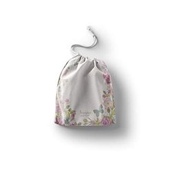 Bonamaison Printed Cotton Produce Bag with Drawstring, Reusable Grocery Bag, Biodegradable Eco-Friendly Bags, Travel Pouch, Sachet Bags, Shopping Bag, Eco Friendly, Foldable, Size: 20x30 Cm