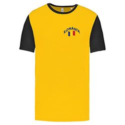 Supportershop Romania T-Shirt, Giallo, 12 Anni Unisex-Bambini e Ragazzi