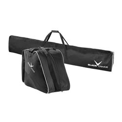 Black Crevice Conjunto de Bolsas de esquí para Adultos, Color Negro y Plateado