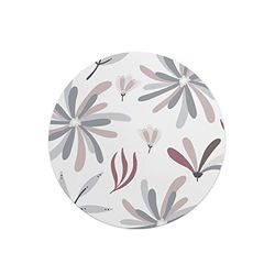 Questo Casa, Ronde digitaal bedrukte muismat, antislip onderkant, voor kantoor en thuis, diameter: 22 cm