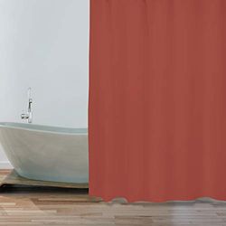 Cortina DE Ducha 180X200 CM Terracotta S/S Anillas