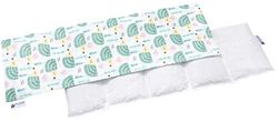 Medi Patrners Cuscino Termico noccioli ciliegio 60x20cm 800g 100% Cotone 5 Camere Grande Terapia del freddo Federa sfoderabile (Ricci di menta)