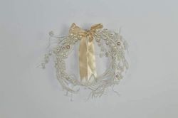 DUE ESSE CHRISTMAS SRL L.Perles DIETROPORTE C/DIAM 27cm BEIG $$, Comme photo, Taille Unique