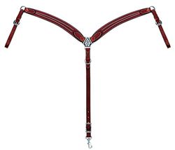 Weaver Leather Austin Breast Collar, Rich Brown