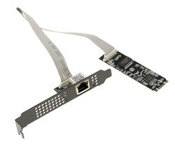 KALEA-INFORMATIQUE M2 5 Gigabit LAN ETHERNET 10 100 1000 1G 2.5G 5G Tarjeta Controladora de Red con Puerto RJ45 y CHIPSET REALTEK RTL8126. para M.2 NGFF PCIe B+M o M Puerto Clave