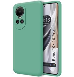 Cover Silicone Liquido Ultra Morbida per Oppo Renna 10 5G/10 Pro 5G Colore Verde