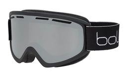 Bolle - FREEZE PLUS lunettes de ski noir mat,Vermillon Chrome Noir Cat 3, lunettes de protection contre la neige,Adulte Unisex,M