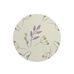 Questo Casa, Tapis de Souris Rond imprimé numérique avec Fond antidérapant pour Bureau et Maison Diamètre 22 cm