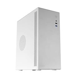 Tacens ORUMX500, Mini-Tour Slim Micro-ATX + Alimentation SFX 500W, Ultra Compact, Châssis Acier, Ventilateur 80mm, Blanc