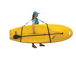 Pelican Universele SUP & Kayak Comfortabele Draagriem - Universele Verstelbare Sling met Ingebouwde Paddle Loop - Zwart