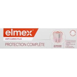 ELMEX - ELMEX Pasta do zębów Anti-Caries Plus Complete Care - Reineralizuje szkliwo - Chroni wrażliwe zęby i podrażnienia dziąseł - 75 ml