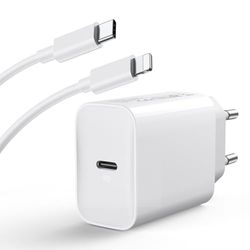 Caricatore for iPhone 14/14 Pro/14 Pro Max/14 Plus 13 12 11 SE XR X XS 8 7, iPad Air Mini, AirPods, 30 W USB C Carregatore Rapido con 2M Cavo USBC Rapida Testa Parete Ricarica Rapida Charger