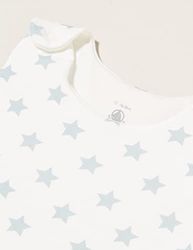 Petit Bateau Baby sovsäck, Vit Ecume/Vit Mistigri, 1-3 År