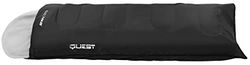 Enero Camp Quest All Seasons Slaapzak om te zetten tot dekbed, warme slaapzak voor kamperen, wandelen, slaapzak met ritssluiting en compressiebanden, 210 x 70 cm, zwart