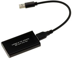 KALEA-INFORMATIQUE Czarna aluminiowa obudowa mSATA na USB3 z kablem do dysków SSD mSATA 30 mm lub 50 mm