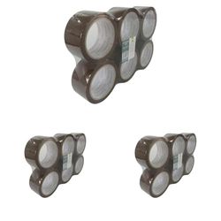 Q-Connect Cinta adhesiva polipropileno havana 66 mt x 50 mm para embalaje (Paquete de 3)
