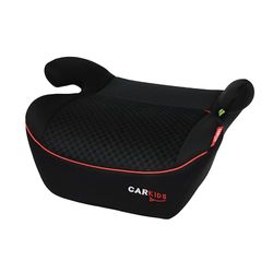 Réhausseur Carkids i-Size Alex 125–150 cm noir/rouge