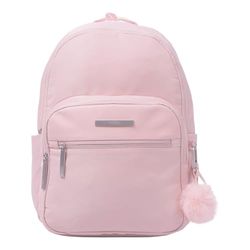 TOTTO - Mochila para Ordenador Portátil de 13 Pulgadas, Modelo Adelaide 3, Bolsillo Secreto, 3 Compartimentos, 2 Bolsillos Botella, Correa para Colgar en Maleta, Cómoda y Resistente, Color Peachskin