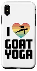 Carcasa para iPhone XS Max Me encanta Goat Yoga Divertido Lindo Goat Yoga