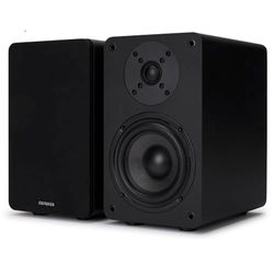 Aiwa SP-A100 Altavoces de estantería pasivos, Par de Altavoces de estantería,Hi-Fi Altavoz de 2 vías, 150W de Potencia, Woofer de 5.25", Bookself Speakers, con Sistema Reflex de Graves. Color: Negro