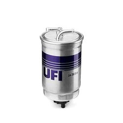 UFI Filtro Gasoil 24.365.00, filtro de combustível diesel para substituição, adequado para carros, adequado para modelos Ford, Honda, Land Rover, MG, Rammax, Rover, Rover, Seat e Volkswagen
