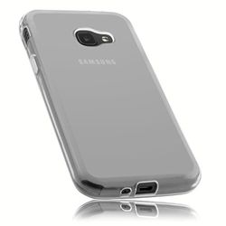 mumbi Fodral kompatibel med Samsung Galaxy Xcover 4/4s mobiltelefonfodral mobilskal, transparent vit