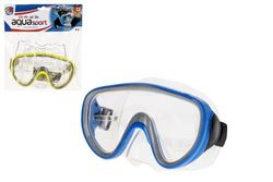 AKTIVE Aqua Sport Gafas Snorkel niño, Banda Silicona Ajustable, Libre de látex, Verde, Azul, Envío Aleatorio, Máscara de Buceo, 12 años, Accesorio Buceo (53936)