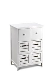 King Home C656837 ladenkast 6 laden, wit, 50 x 32 x 75 H