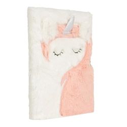 DRAEGER PARIS 1886 76002981, Diario intimo peluche unicorno corallo, grigio