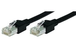 Tecline Patchkabel SF/UTP, Cat 5e, Schwarz, 15,0 m