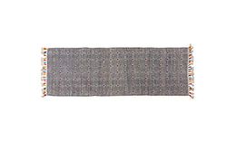 Dmora Tapis Texas moderne, style kilim, 100% coton, noir, 240x60cm