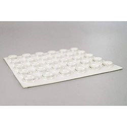 TOOLCRAFT 2125C60-C - Base autoadhesiva redonda (12,7 mm de diámetro x 3,5 mm, 60 unidades)