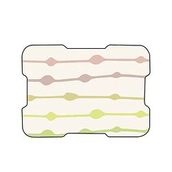 Bonamaison, Musmatta med digitalt tryck, halkfri baksida, för kontor och hem, storlek: 22 x 18 cm