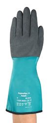 Ansell AlphaTec 58-201 Guanti di sicurezza da lavoro, Protezione meccanica, taglia 8 (M), Verde (6 Paia)