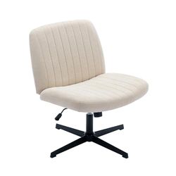 COLAMY 7261+7261W Chaise de Bureau, Tissu, Beige, Taille Unique
