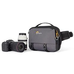 Lowepro Trekker Lite SLX 120, kompakt kameraryggsäck med surfplatteficka, kameraväska för full ram spegellös, stativfäste, vattenflaskhållare, grå