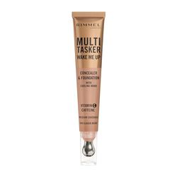 Rimmel Multi-Tasker Wake Me Up, 055 Classic Beige, Correttore & Fondotinta, Illumina, Corregge, Copertura modulabile, Finish Radioso, Formula Vegana, 20ml