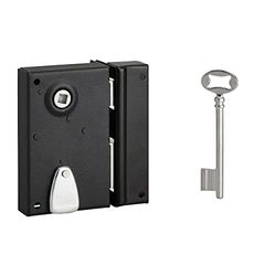 Vertical Deadbolt Lock 1/2 T Tirard Black Straight Section 7 mm L x H - 70 mm x 110 mm