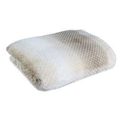 Home Deco Factory - TX8018 - pläd honungskaka beige XXL 150 x 200 cm inredningsstil säng Jete de Soffa dekoration