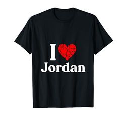 Jordan Nombre - I Love Jordan Camiseta