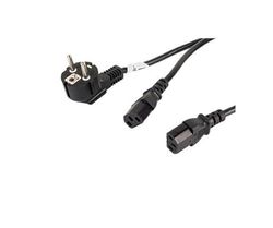 Cavo di alimentazione - Connettore CEE 7/7 maschio a 2X C13 Femmina, lunghezza 2 m, ideale per collegare dispositivi elettrici.