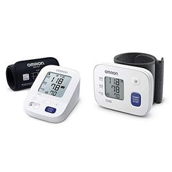 OMRON RS1 Automatic Wrist Blood Pressure Monitor for home use or on The go & OMRON X3 Comfort Automatic Upper Arm Blood Pressure Monitor for home use, clinically validated