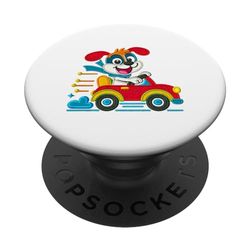 Cachorro Speedy en diseño convertible PopSockets PopGrip Intercambiable