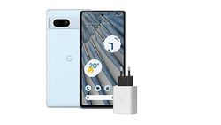 Google Pixel 7A 128GB Arctic Blue + Pixel 2021 Charger White