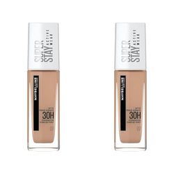 Maybelline New York Foundation, Superstay Active Wear 30 Hour Long-Lasting Liquid Foundation, Lightweight Feel, Water, Sweat and Transfer Resistant, 30 ml, Shade: 07, Classic Nude (Pack of 2)