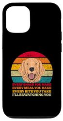 Carcasa para iPhone 14 Cada bocadillo que haces cada comida que horneas Golden Retriever