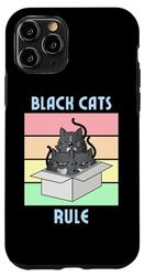 Carcasa para iPhone 11 Pro Regla de los gatos negros | Lindo esmoquin gatos en caja